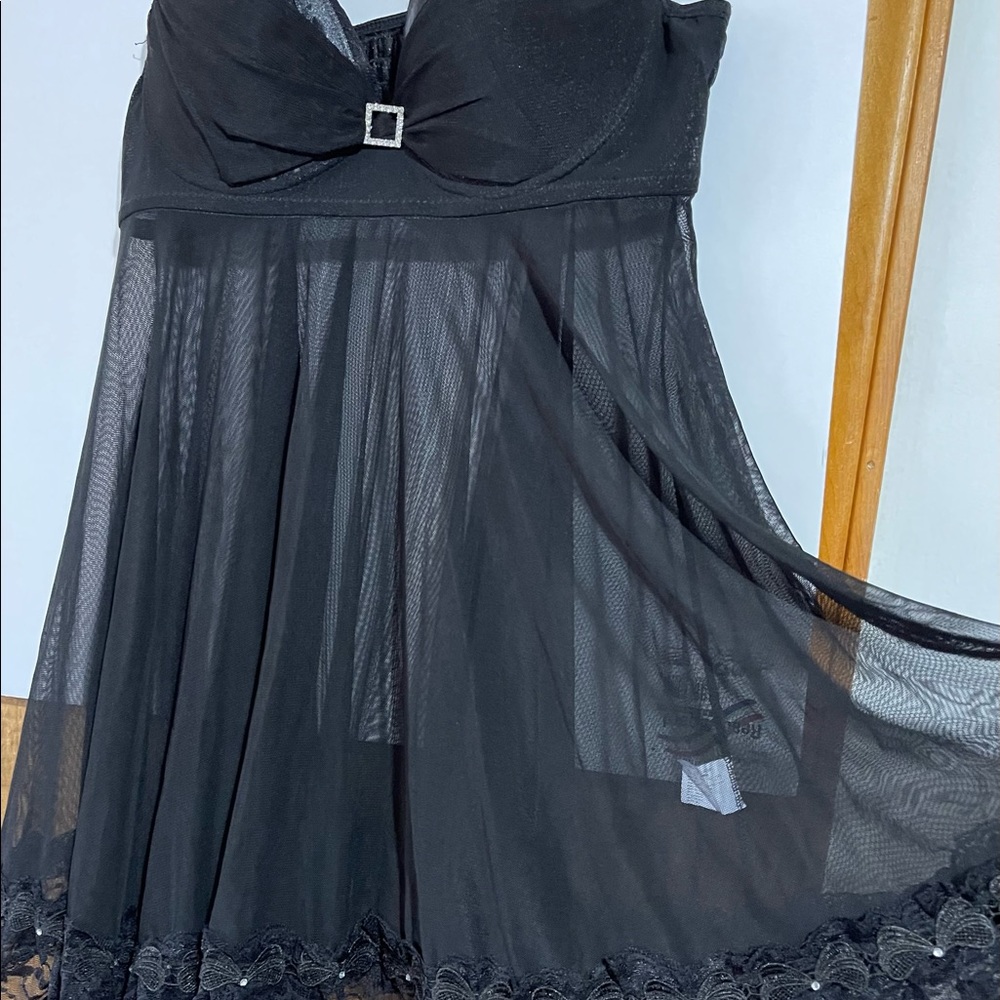 Lace & sheer very sexy baby doll